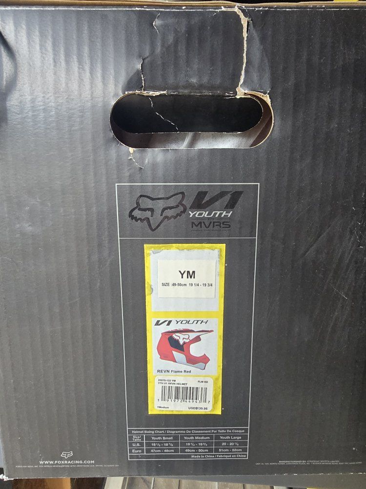 New in Box Youth Fox Helmet