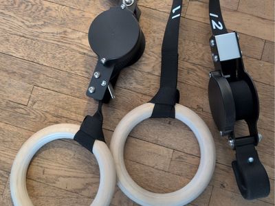 Rogue Rapid Rings — Wood Gymnastic Rings, Quick-Adjust (CrossFit / Calisthenics)