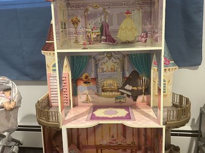 Disney Princess Belle's Enchanted Castle Dollhouse - 3 Story Play House