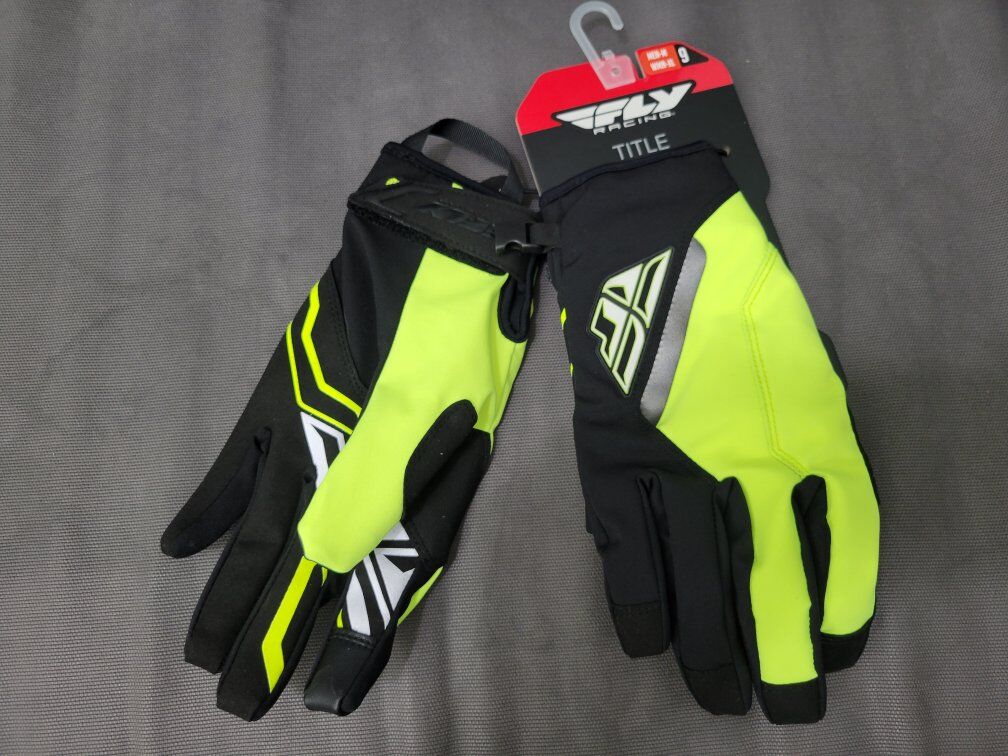 Medium Title Snowmobile Gloves Hi-Vis