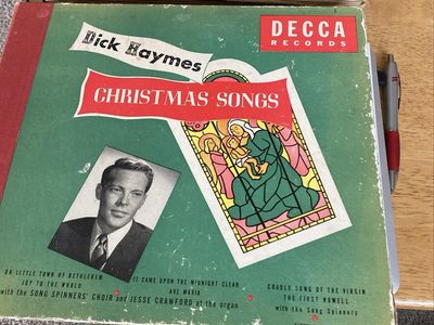 Vintage 78 RPM Record Albums - Dick Haymes Christmas Songs & Tommy Dorsey Victor Records