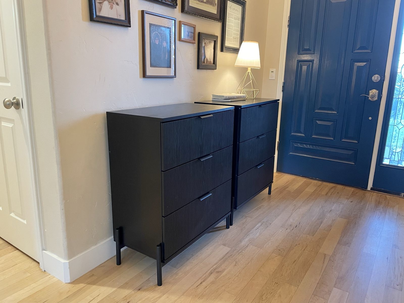New 3-drawer dressers / oversized nightstands.