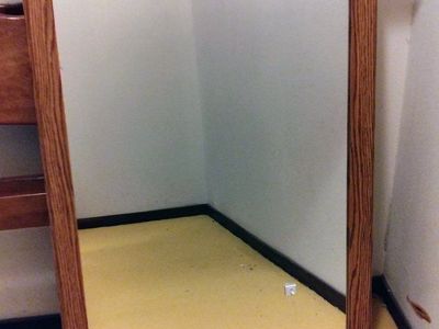 Wooden framed mirror
