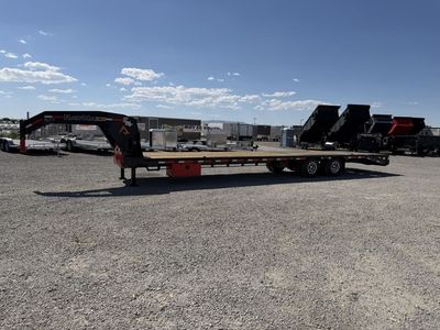 2026 RawMaxx 8.5x36 25.9k FDX Tandem Dual Gooseneck Equipment Flatbed Trailer
