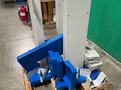 3 High End EV Charging pedistals