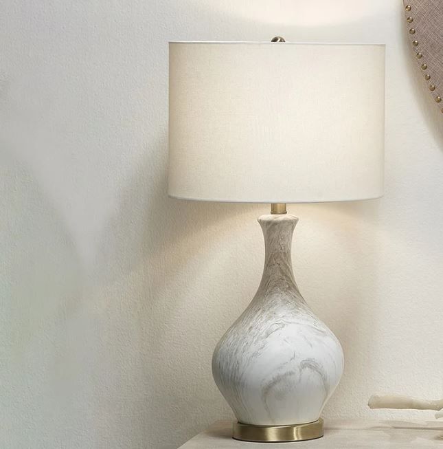 Akela Ceramic Table Lamp, 3-way Switch 1724354 #105283