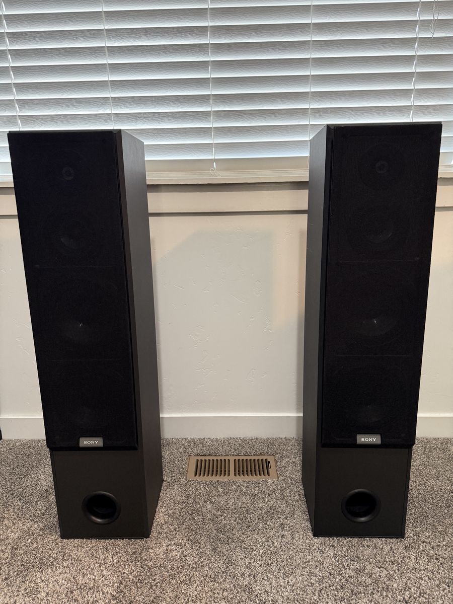 Sony SS-MF500H 3-Way Floor-Standing Tower Speakers (Pair) - Tested, Great Condition