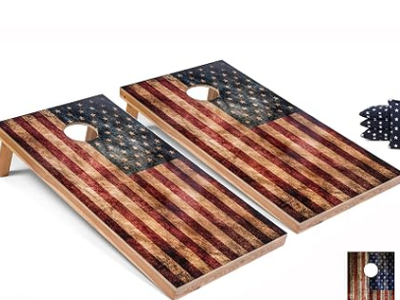 American Flag Tailgating Pros Regulation Cornhole Game
