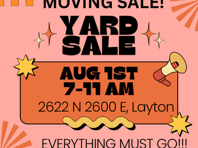 Yard Sale! Everything must go!