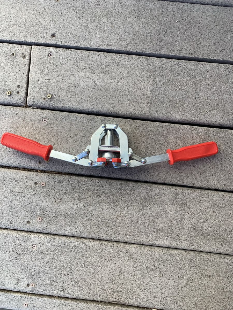 Dual Handle Heavy Duty Seam Tool with Red Grips