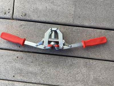 Dual Handle Heavy Duty Seam Tool with Red Grips