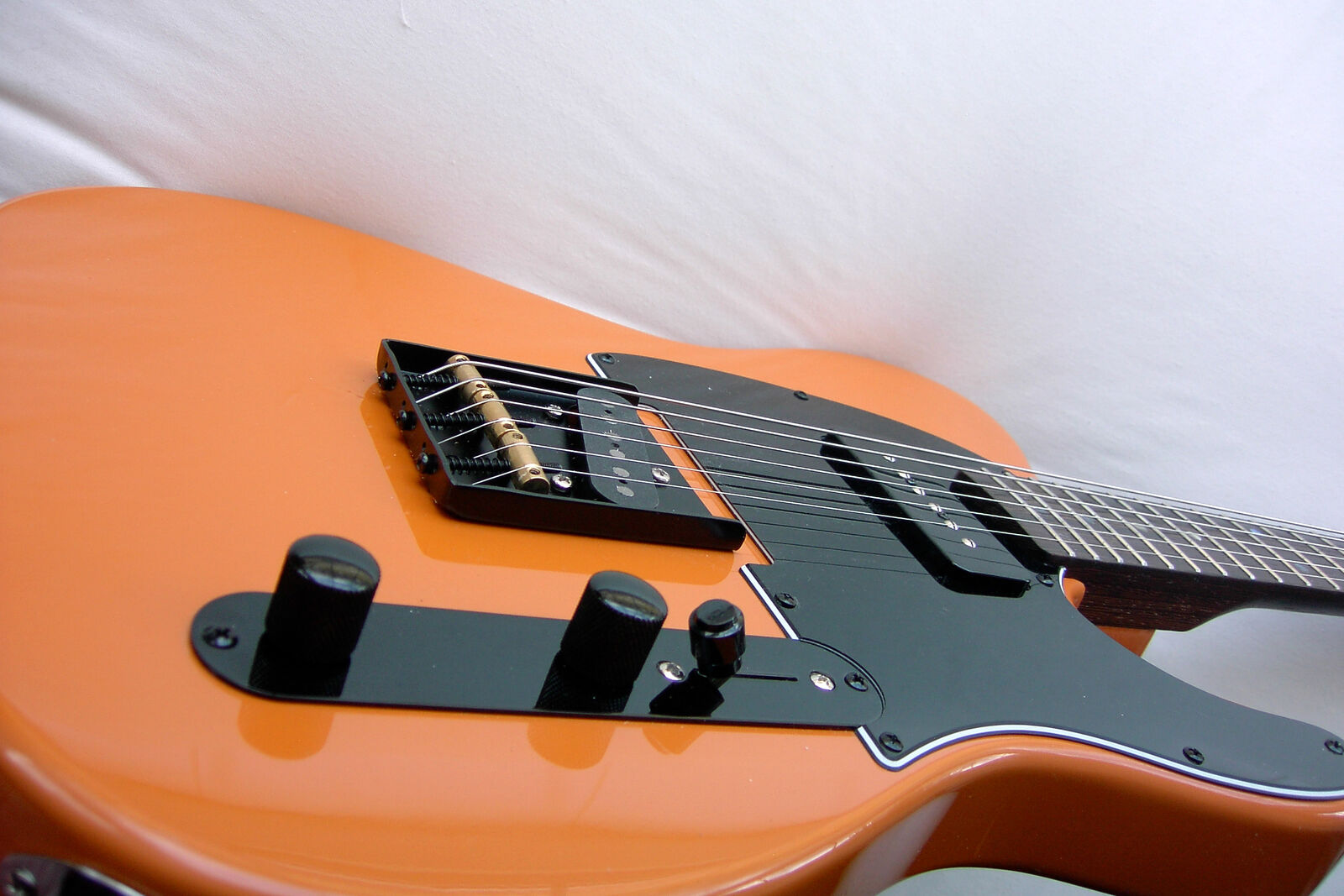 “TELE" Burnt Orange /Rosewood Neck /Vintage Bridge /Us ToneWorks Pickups-Flow Guitars (Like FENDER TELECASTER)