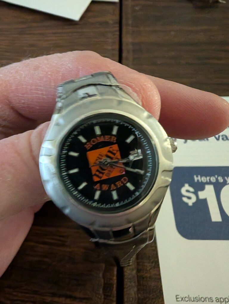 Home Depot Homer Award Ladies wrist watch with bat