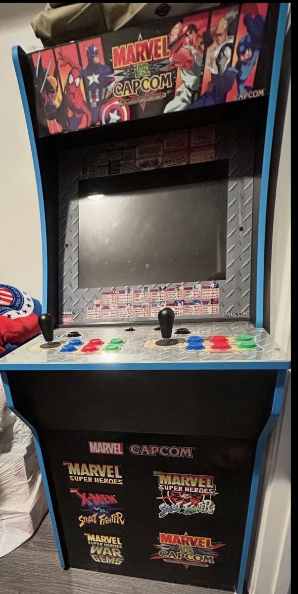 Arcade1Up Marvel vs. Capcom Arcade Machine - 2 Player Cabinet with Multiple Games