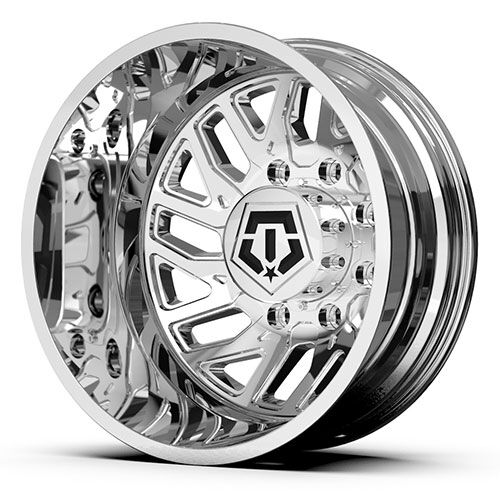 NEW 22" TIS 544C Chrome Rear Dually 22x8.25 Wheel 8x210 -198mm Truck Rim (Qty 1) 544c-22899RO