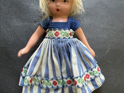 Vintage Nancy Ann Storybook Doll #122 Alice As-Is TLC Project