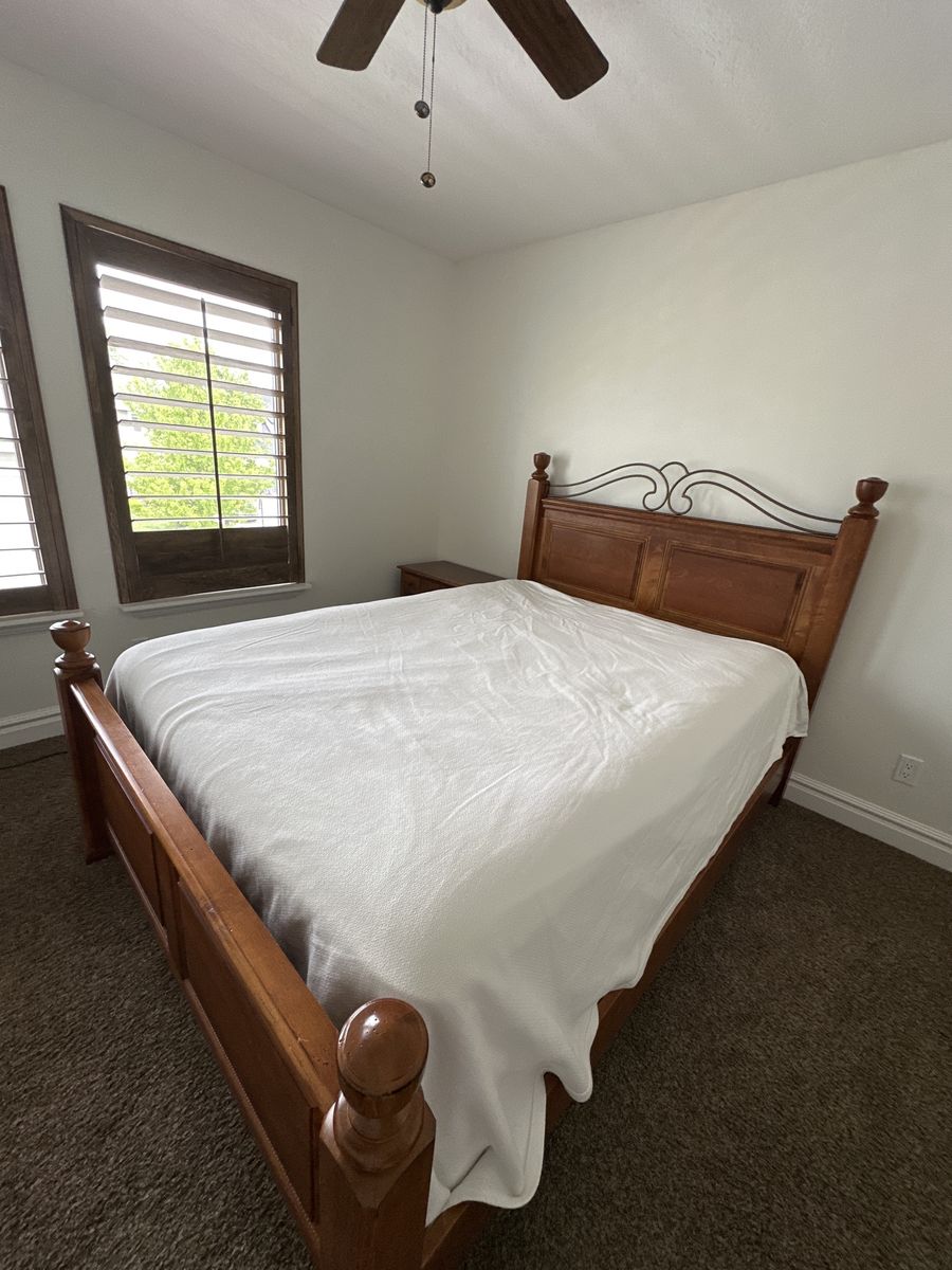 Queen, Bed Frame, And Nightstand