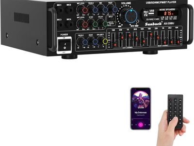 2000W Stereo Audio Amplifier for Home Theate