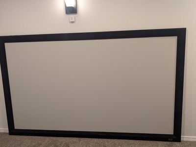 screen innovations Projection Screen - 100 Inch Fixed Frame 16:9 for Home Theater