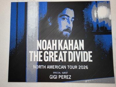 Noah Kahan The Great Divide North American Tour 2026 Concert Gigi Perez Special Guest 3D Print