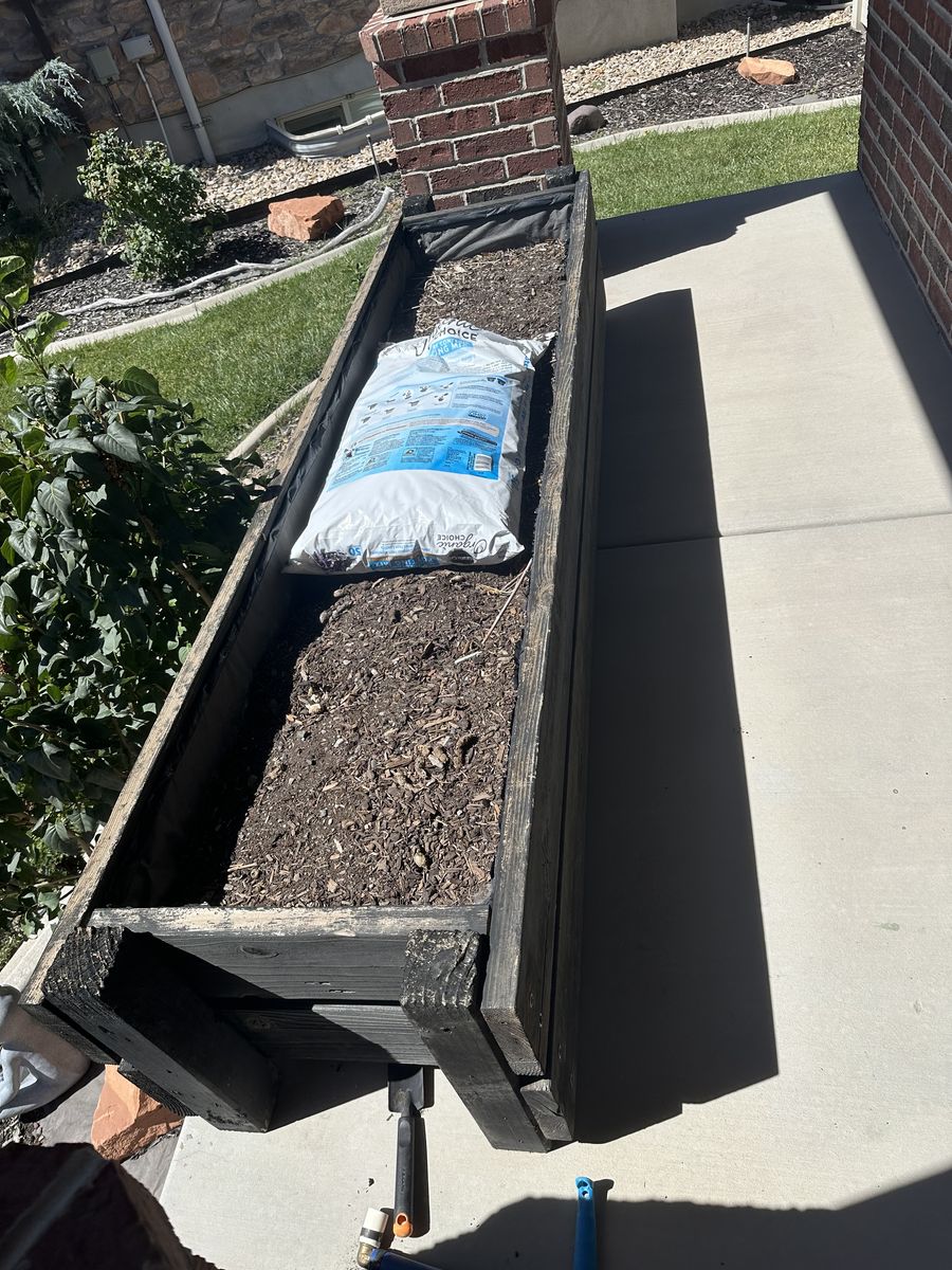FREE Wooden Raised Garden Planter Box with Soil