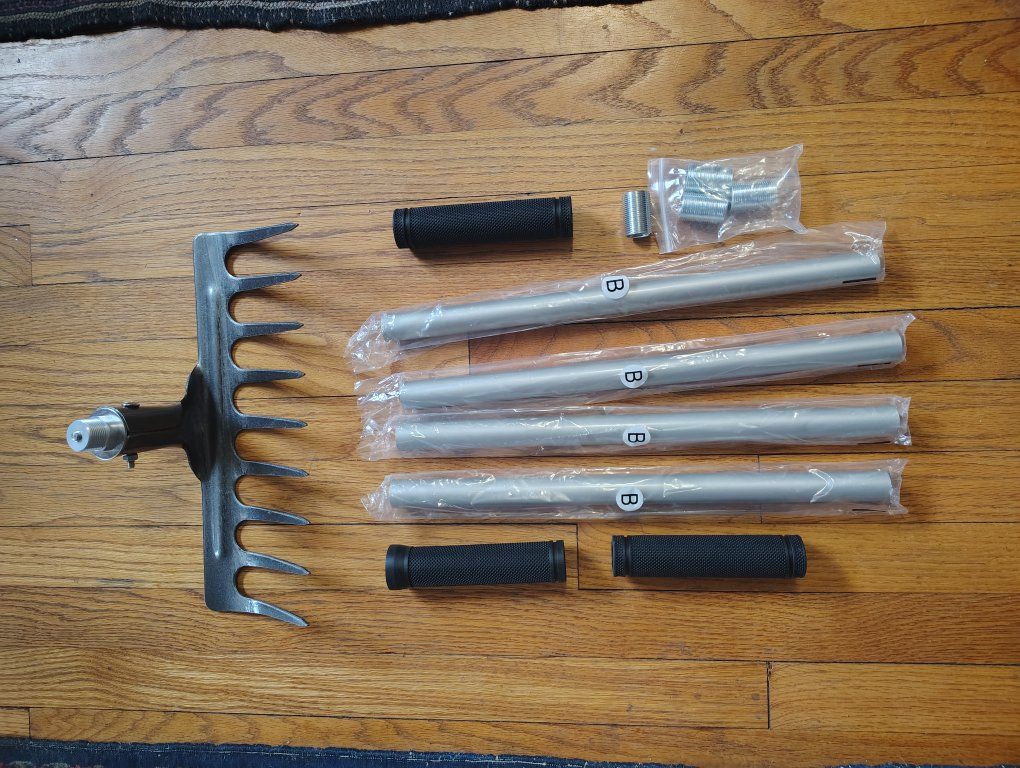 Heavy duty garden rake. New