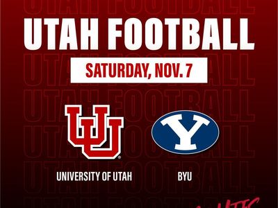 BYU Cougars vs University of Utah Utes 4 Football Tickets BIG 12 SHOWDOWN - Sat, Nov. 7
