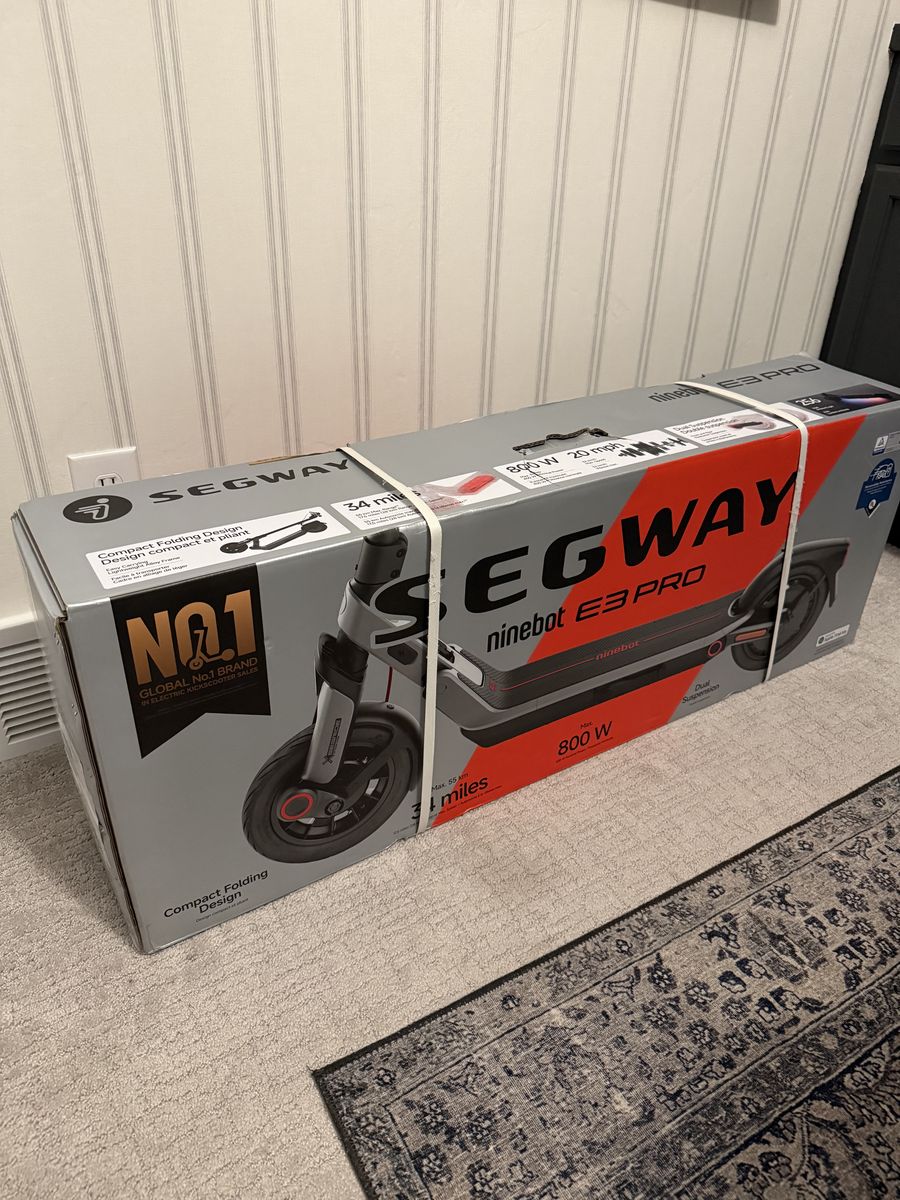 Unopened Segway Ninebot E3 Scooter