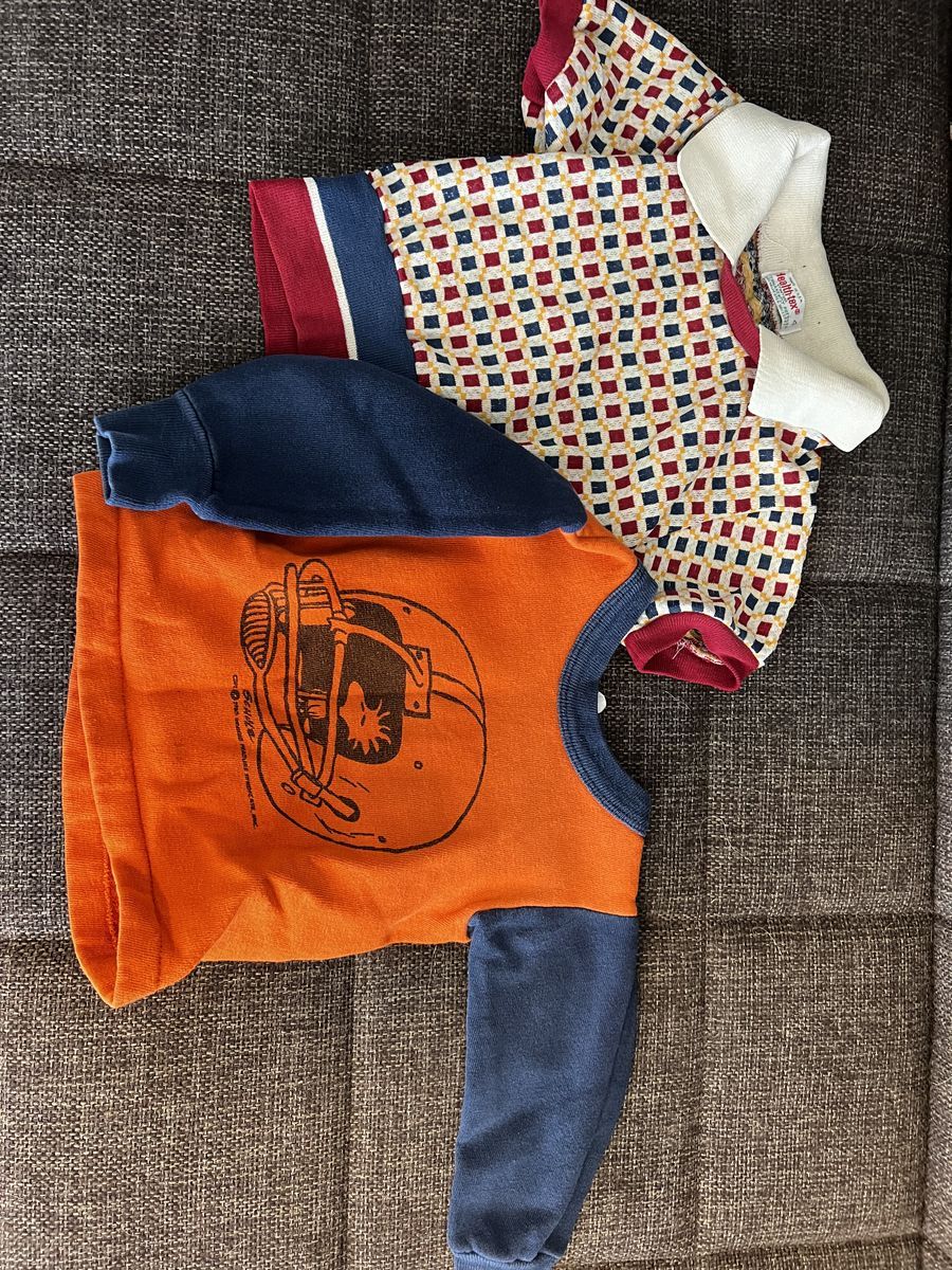 Mixed Lot of Vintage Baby/Toddler Clothing - Shirts, Pants, Jacket (Wrangler, Snoopy, Health-Tex)