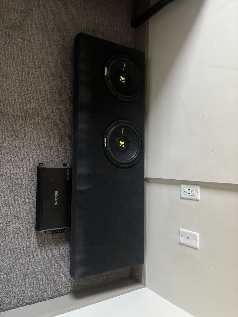 Kicker Ported Sub And Amp For Truck