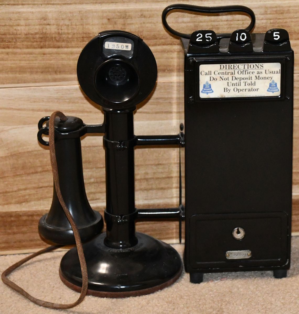 Antique Candlestick Payphone by Gray