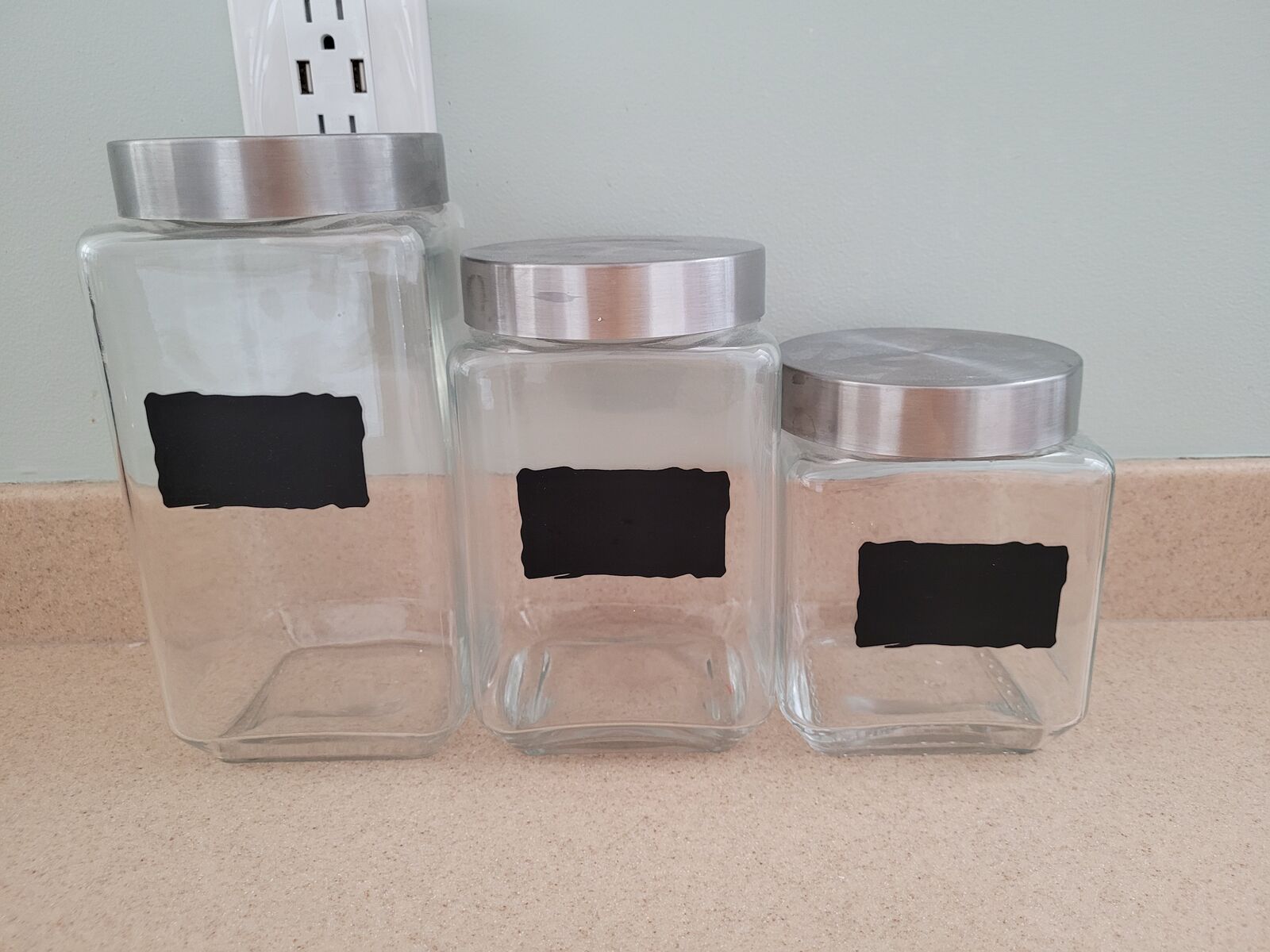 Glass decorative jars all for $20