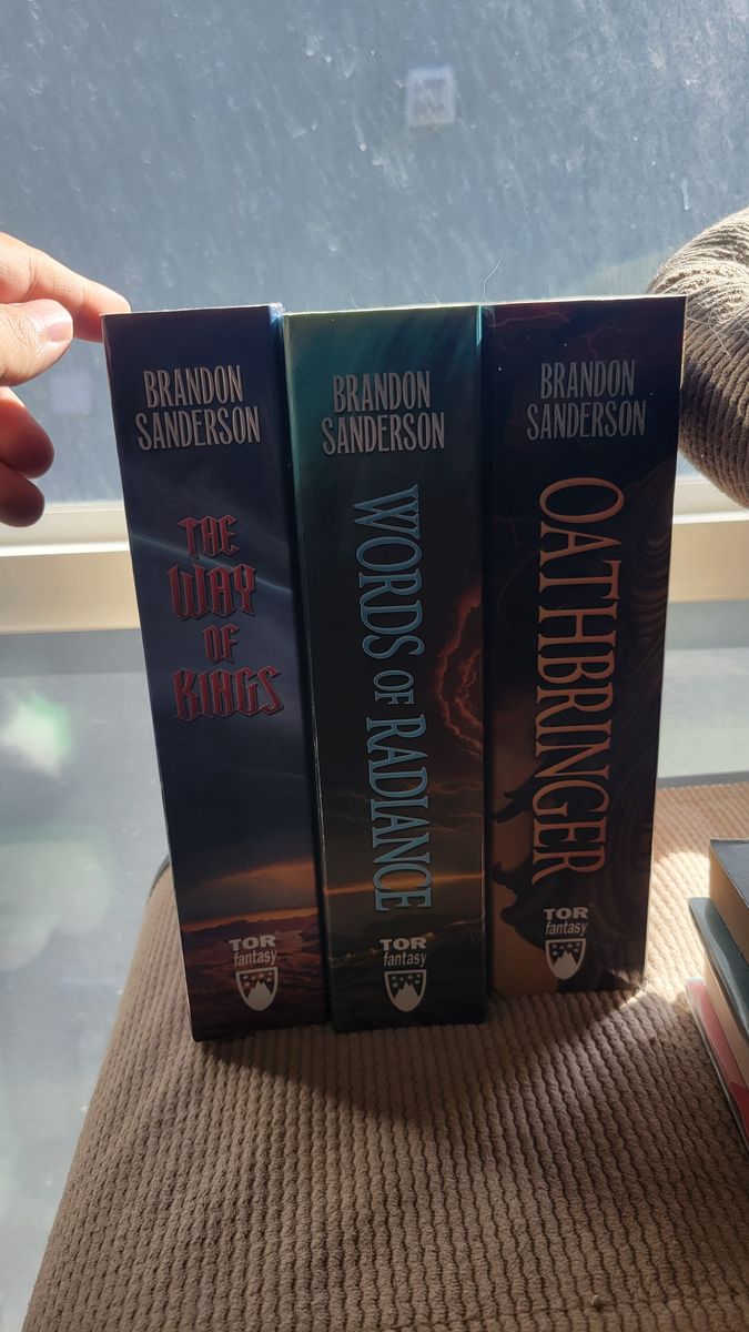 Stormlight Archives Book 1-3 (Way of Kings, Words of Radiance, and Oathbringer) Paperback ($15 for all three)