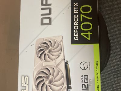 ASUS Duel RTX 4070 OC 12Gb White Brand new/open