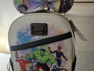 Loungefly Marvel Avengers Artist Series Mini Backpack and Ears Set