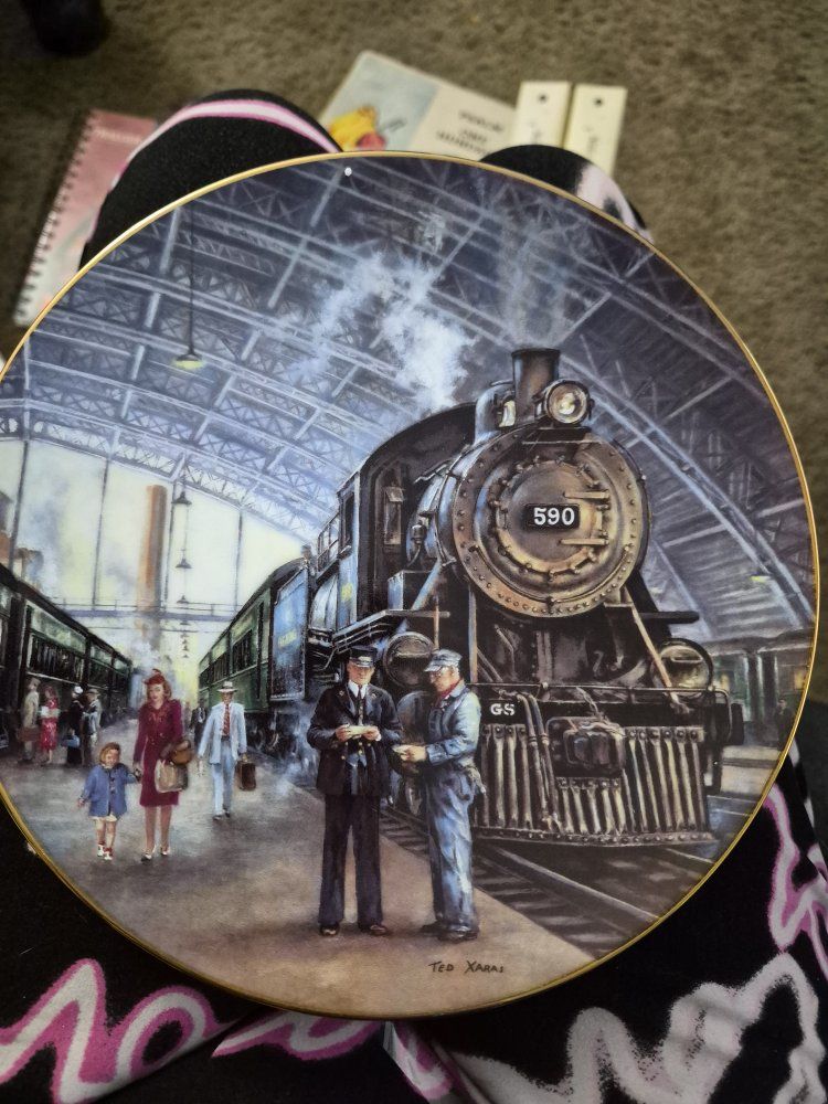 The Hamilton Collection The Santa Fe Super Chief Collector Plate Ted Xaras