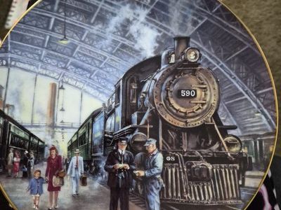 The Hamilton Collection The Santa Fe Super Chief Collector Plate Ted Xaras