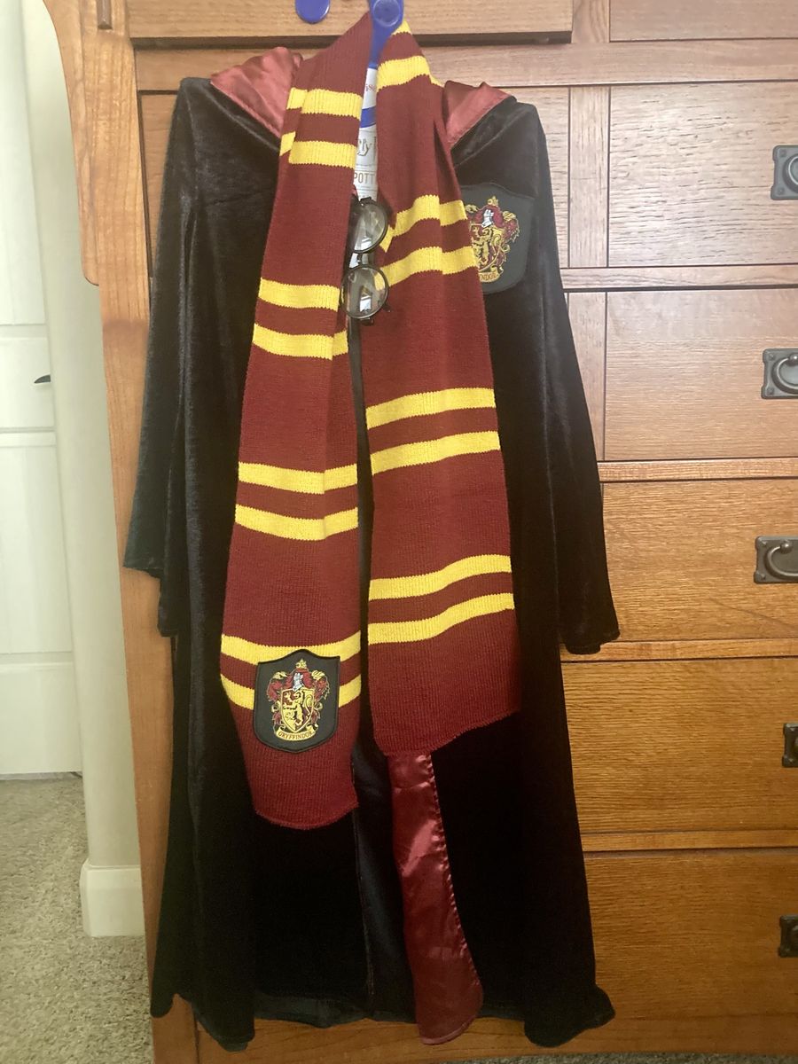 Harry Potter Gryffindor Costume Set with Robe, Scarf, and Glasses