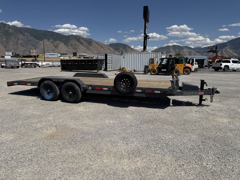 2025 RawMaxx 7x22 ECX 14k 6 Channel Equipment Flatbed Trailer"