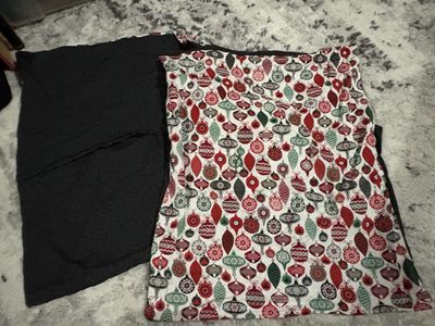 Christmas Ornament Print envelope pillow cases for 18” pillows