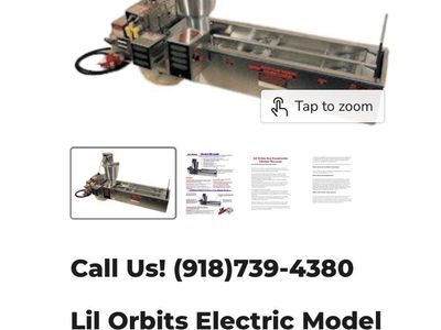 Lil Orbits SS-2400 Electric Mini Donut Machine with HP2404 Hopper - 2400 Donuts/Hour