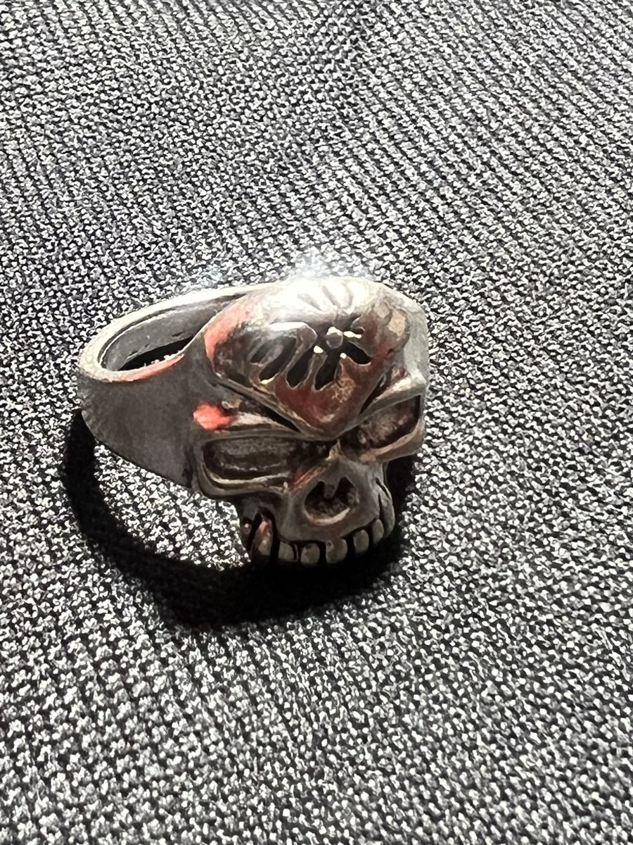Skull Ring - Unique Silver-Tone Fashion Ring size-9