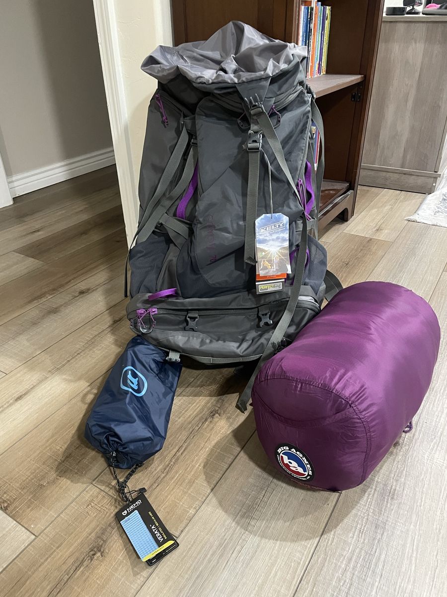 Kelty Coyote 70 Women's Backpacking Pack Gray/Purple with Tagskelty