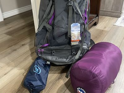 Kelty Coyote 70 Women's Backpacking Pack Gray/Purple with Tagskelty