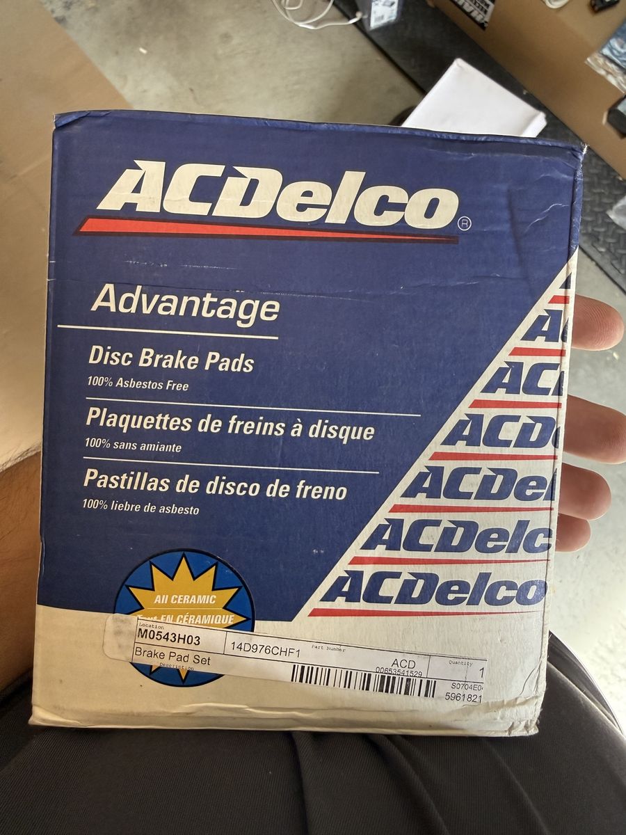 ACDelco Advantage Ceramic Disc Brake Pad Set 14D976CHF1 Fits 5th gen 4Runner