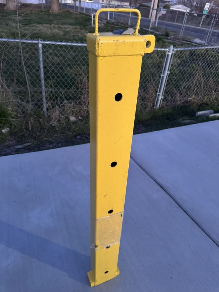 Yellow Metal Post
