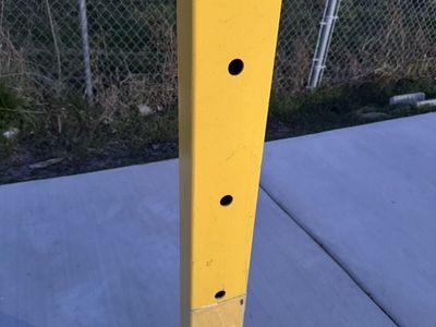 Yellow Metal Post