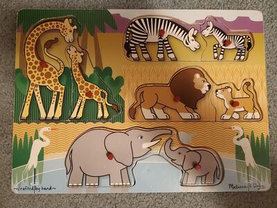 Melissa & Doug Safari Peg Puzzle