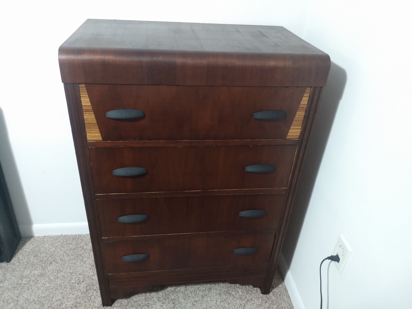 Vintage Waterfall Chest of Drawers