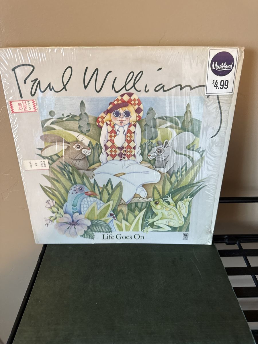 Paul Williams Life Goes On Vinyl LP Record - A&M Records (Shrink Wrap)